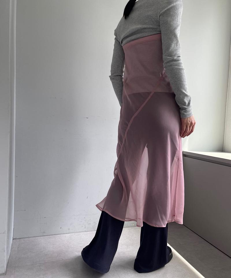 Organdy layering skirt
