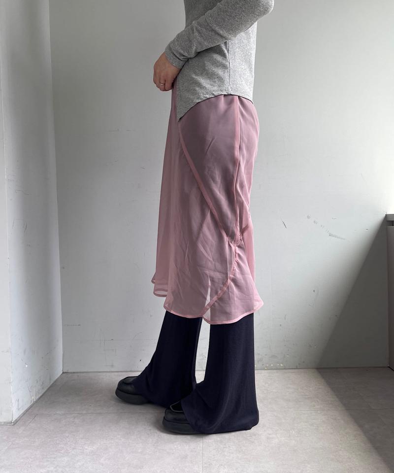 Organdy layering skirt