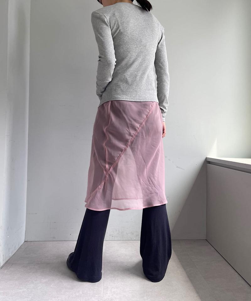 Organdy layering skirt