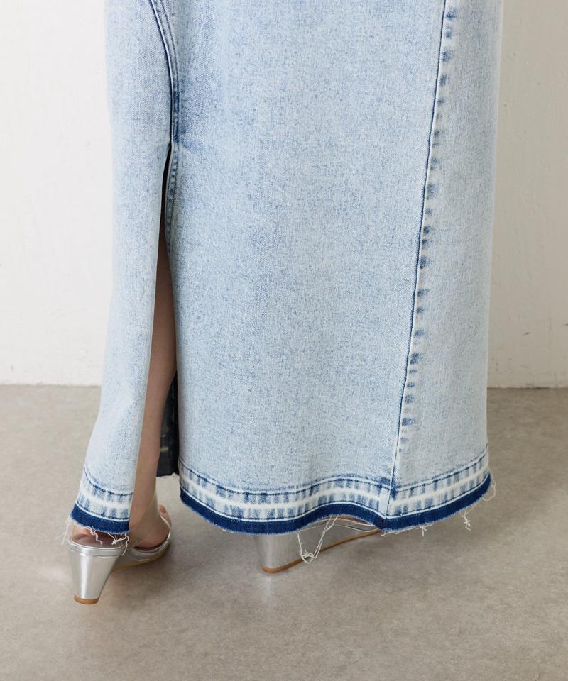 【ロングシーズン◎ストレッチ◎】リメイクライクデニムワンピース