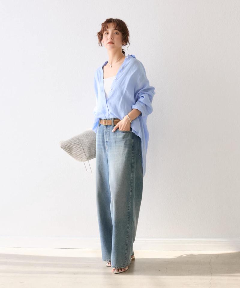 【新色登場】【MONN.:. （モン）】ワイドレッグデニム