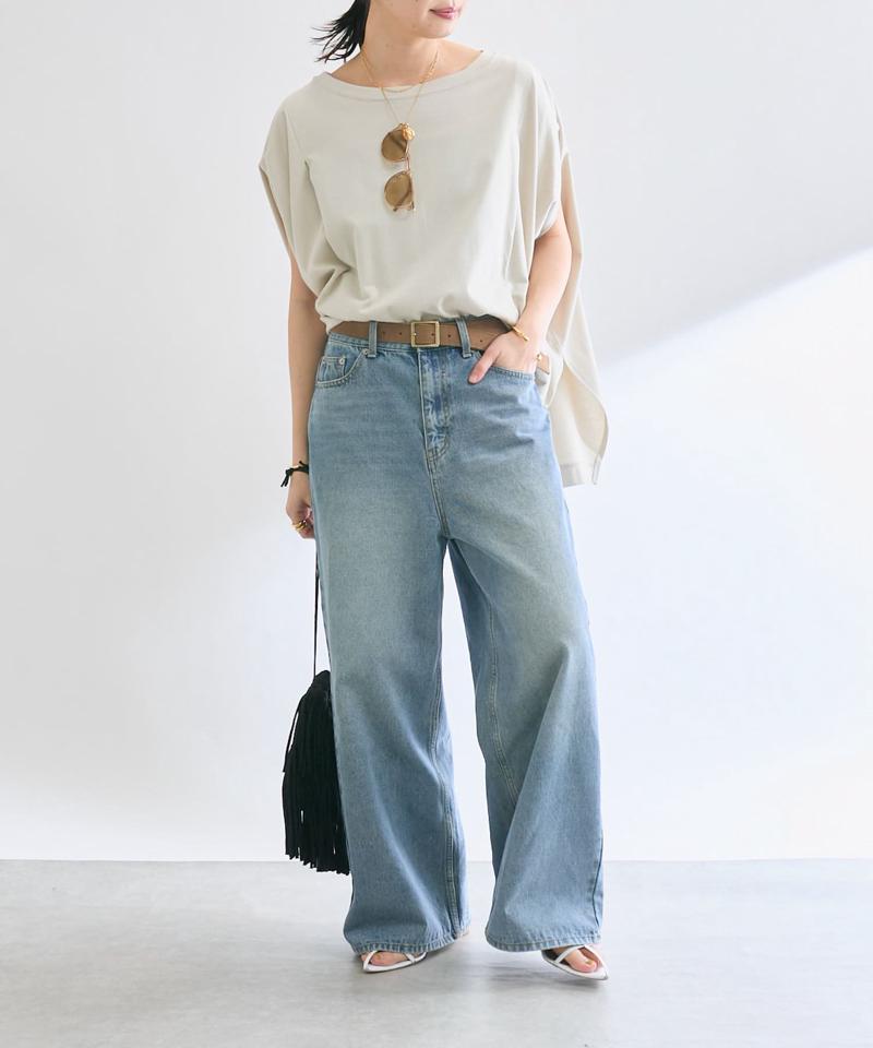 【新色登場】【MONN.:. （モン）】ワイドレッグデニム