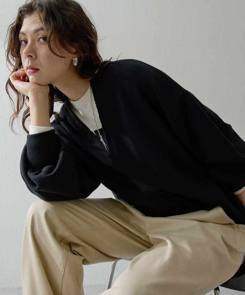 スウェットVネックプルオーバー２