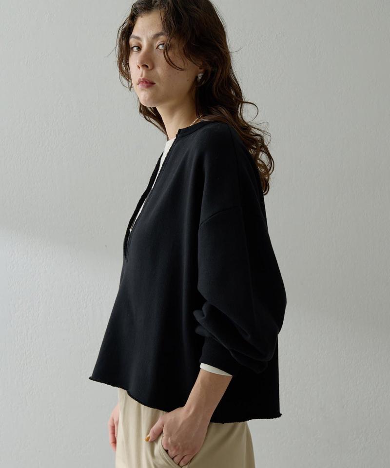 スウェットVネックプルオーバー２