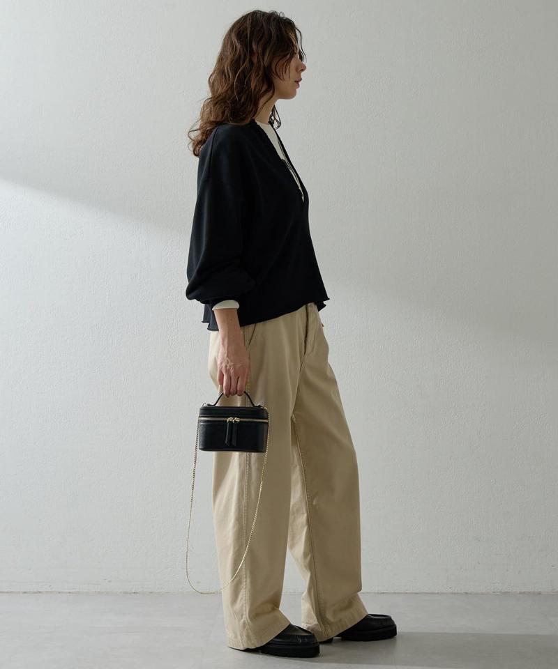 スウェットVネックプルオーバー２