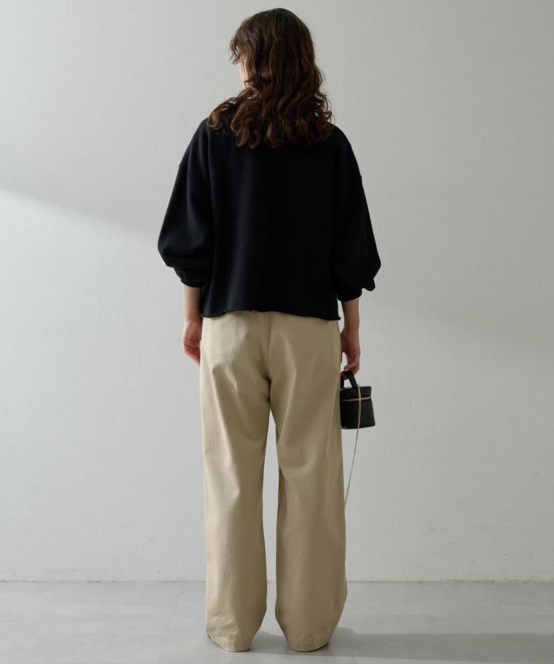 スウェットVネックプルオーバー２