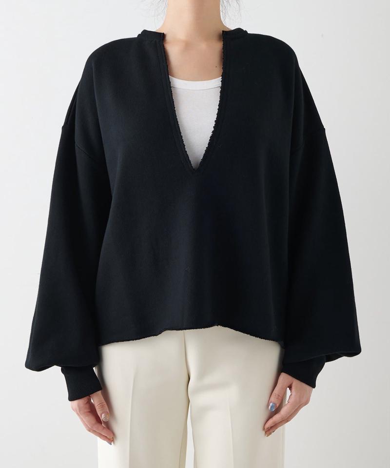 スウェットVネックプルオーバー２