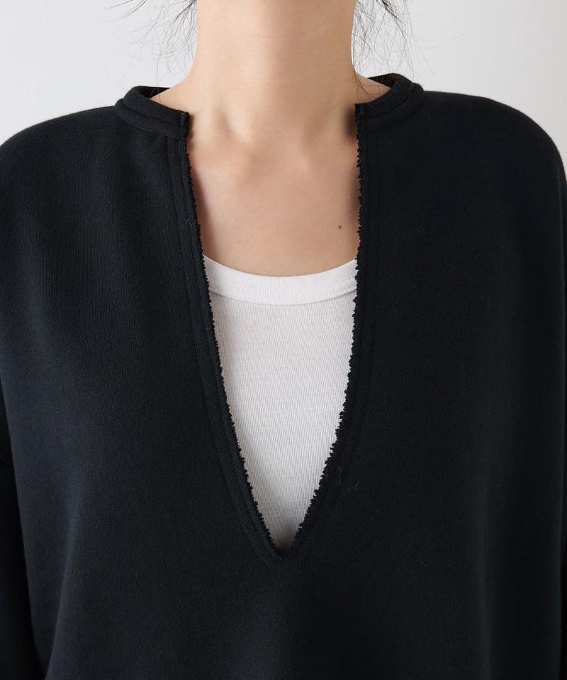 スウェットVネックプルオーバー２