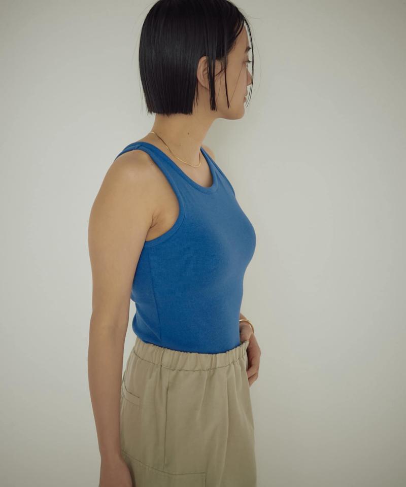 BASICリブタンクトップ