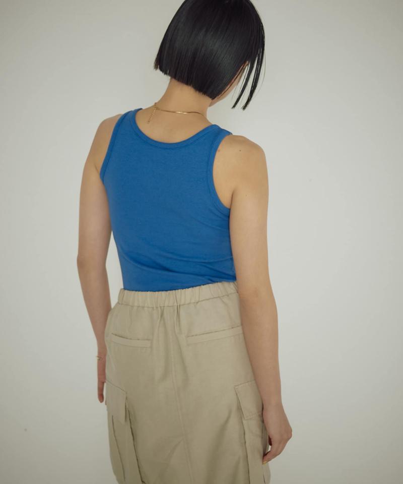 BASICリブタンクトップ