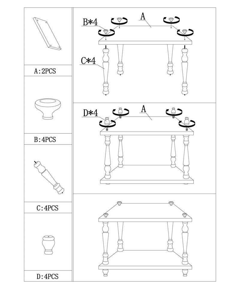 《WEB限定商品》2段シェルフ／ブラックアンティーク