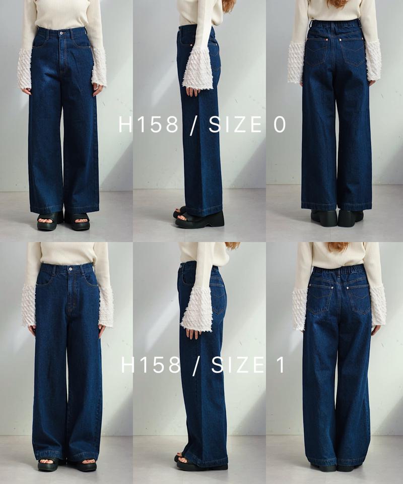 【低身長サイズ/2サイズ展開】B バギーデニム