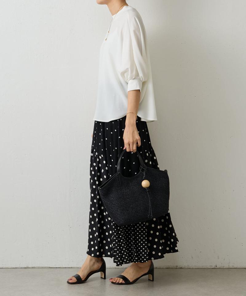 《russet×BEARDSLEY》カゴ2wayトートバッグ