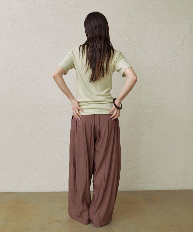 【今季人気No.1パンツ!】【低身長サイズあり】ドロストカーブパンツ