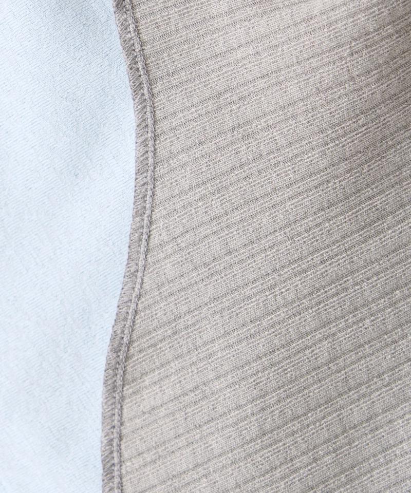 【willow】ヘンリーネックレイヤード配色シアートップス