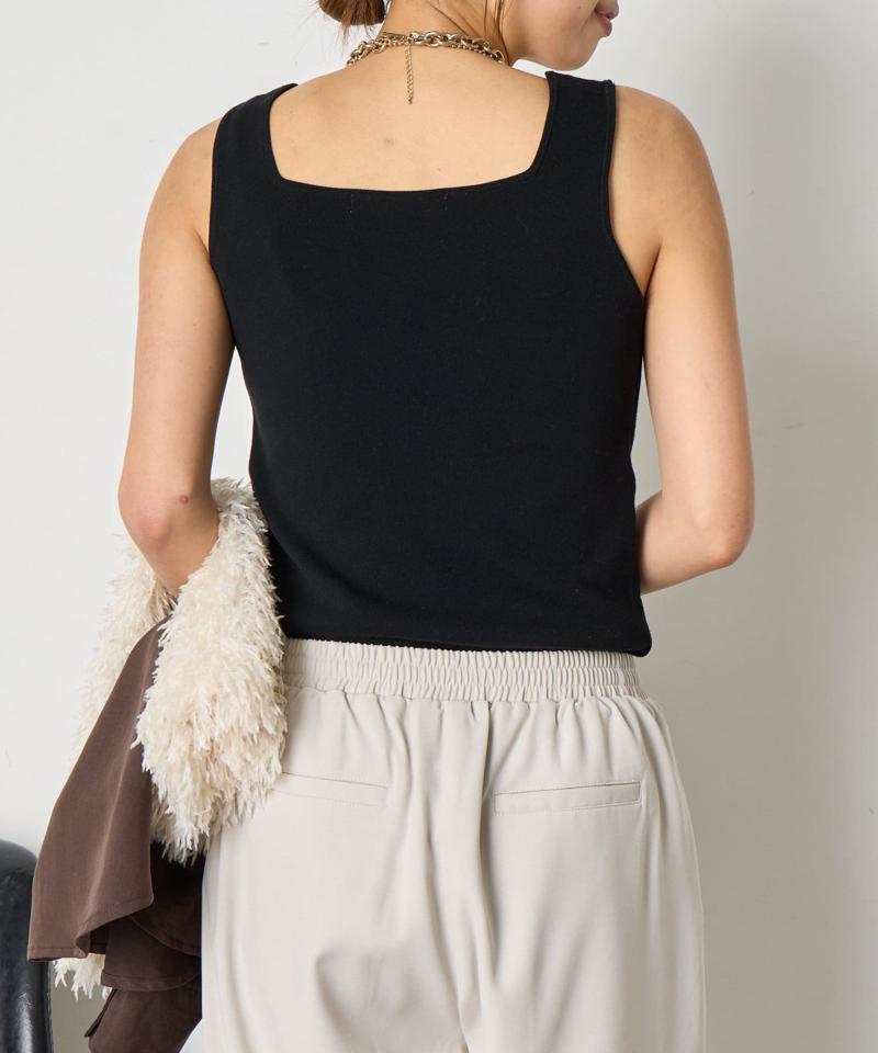 【魅せるインナー】【新色登場】スクエアタンクトップ