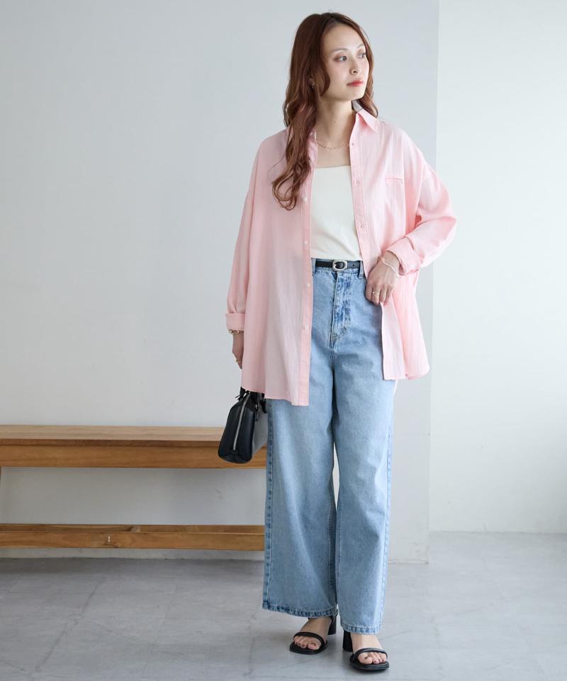 【WEB限定】ワッシャービッグシャツ