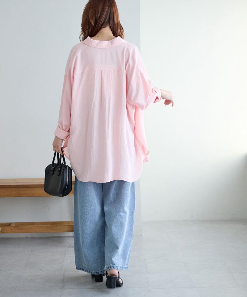 【WEB限定】ワッシャービッグシャツ