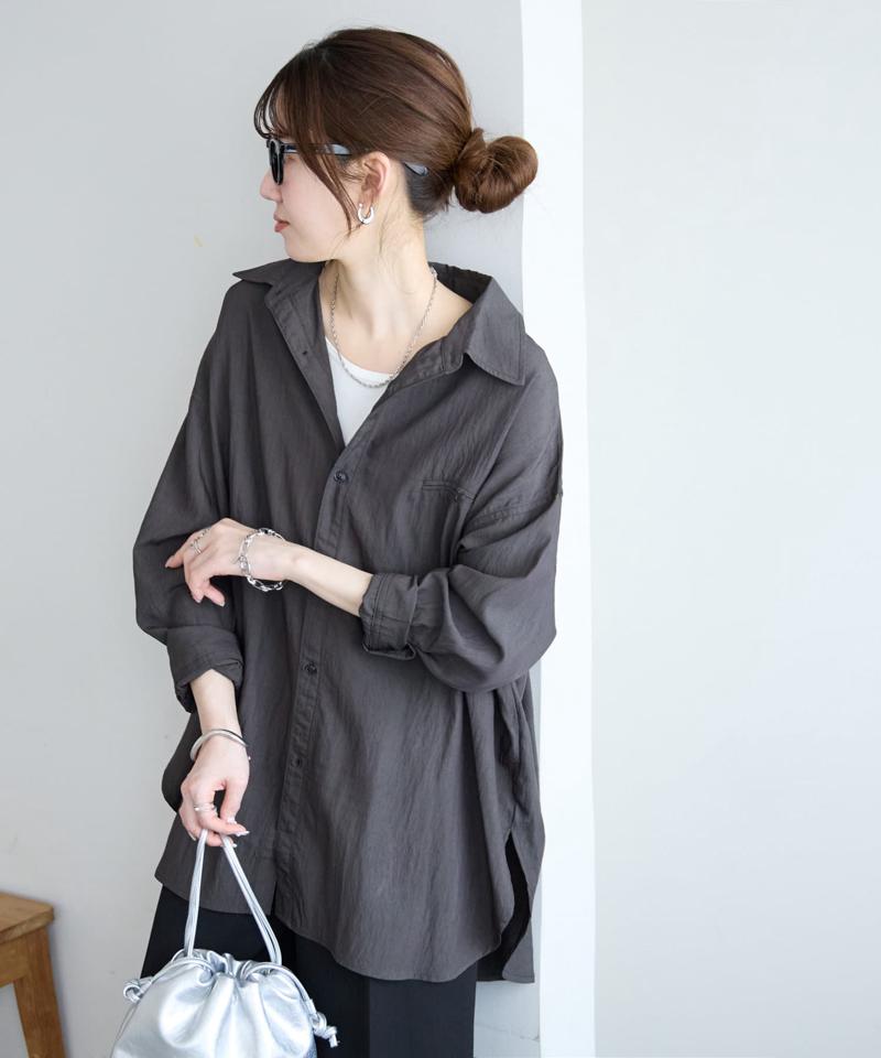 【WEB限定】ワッシャービッグシャツ