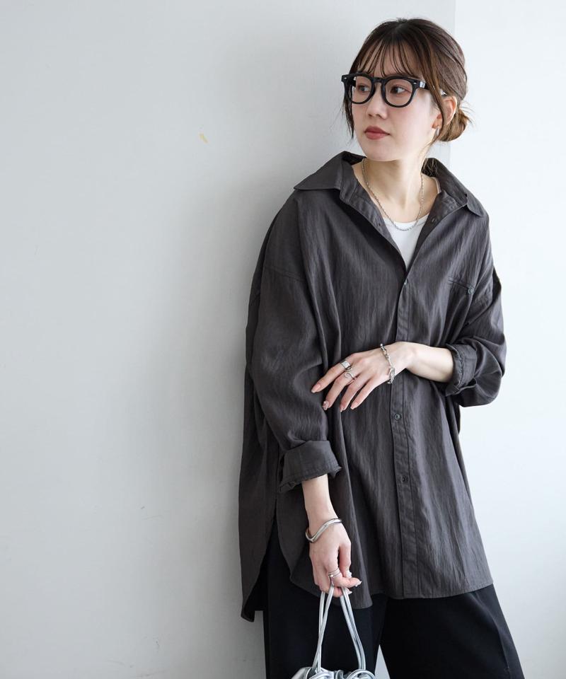 【WEB限定】ワッシャービッグシャツ