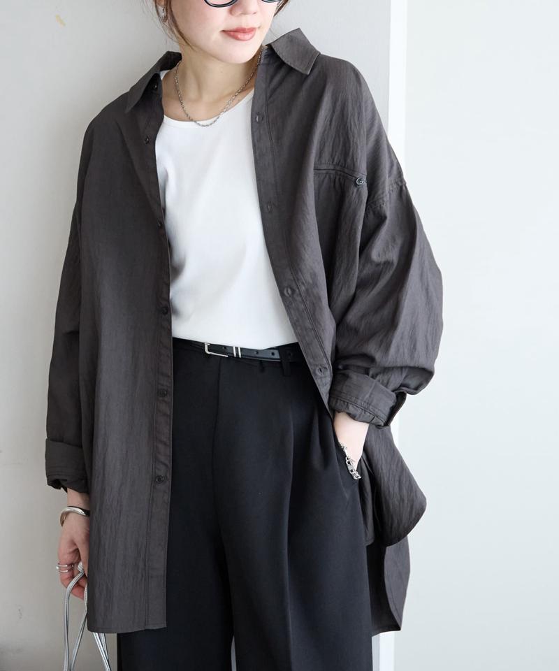 【WEB限定】ワッシャービッグシャツ