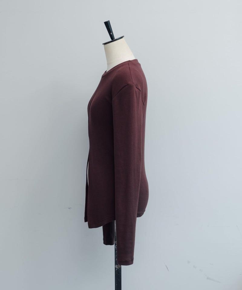 Power shoulder slit Tee