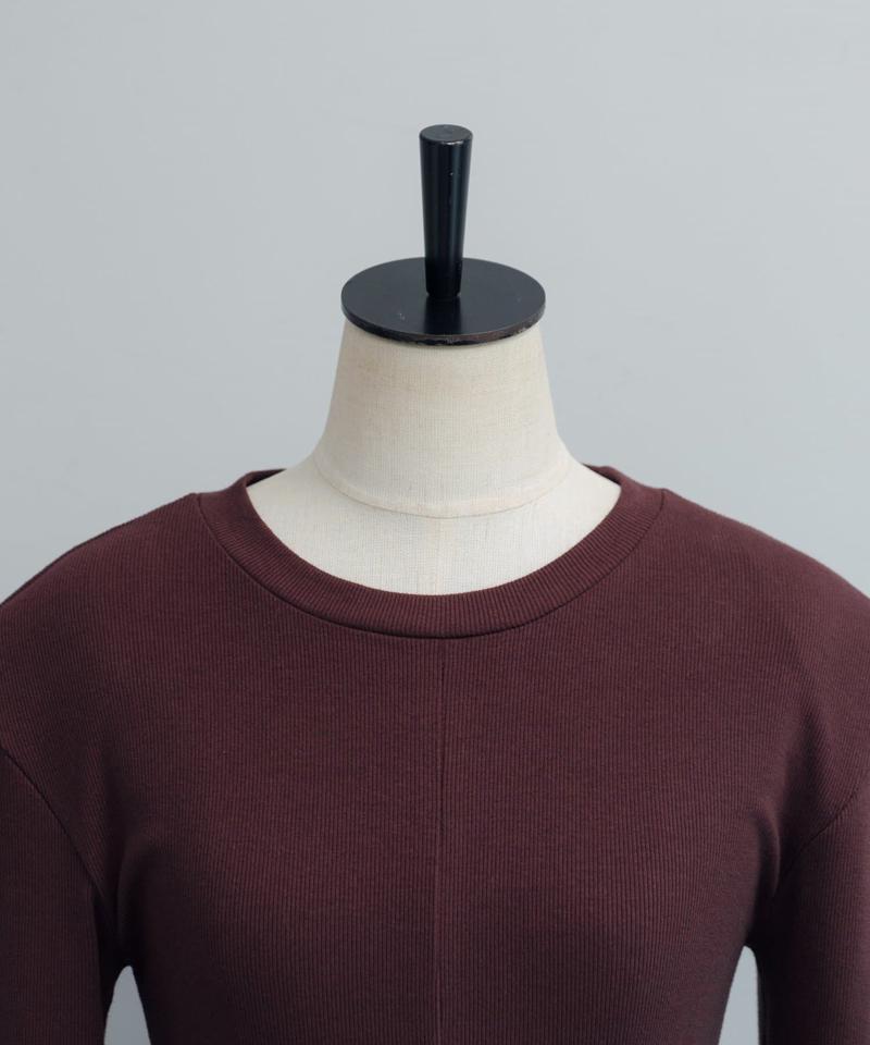 Power shoulder slit Tee