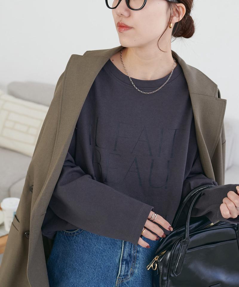 【WEB限定】キレイ目ロゴロンT