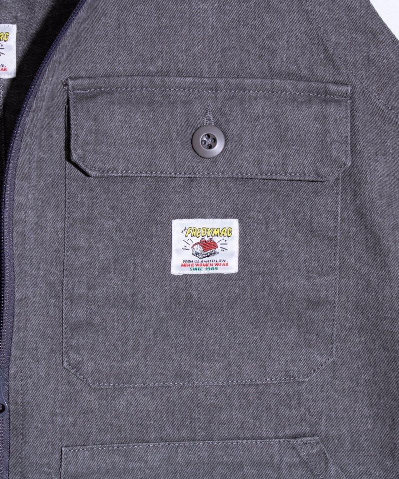 【Duckster】FREDYMAC別注 ピグメントツイル オーバーオール