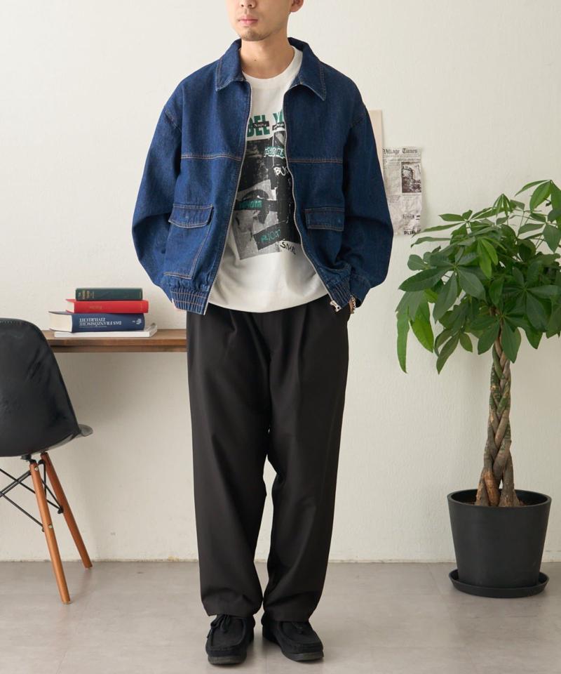 【ユニセックス】ビックシルエットコットンデニムジャケット