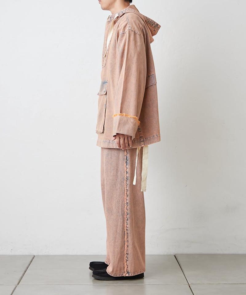 【SOUNDS GOOOOD】デニムフリンジワイドパンツ