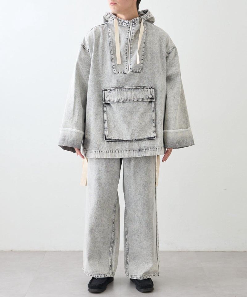 【SOUNDS GOOOOD】デニムフリンジワイドパンツ