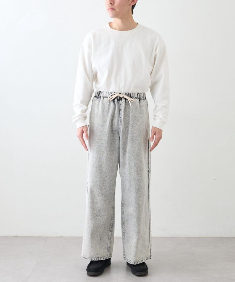 【SOUNDS GOOOOD】デニムフリンジワイドパンツ