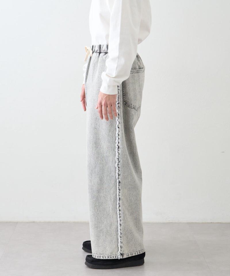 【SOUNDS GOOOOD】デニムフリンジワイドパンツ