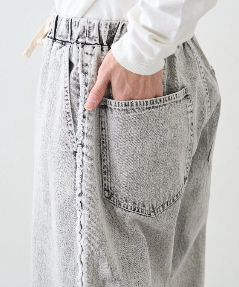 【SOUNDS GOOOOD】デニムフリンジワイドパンツ