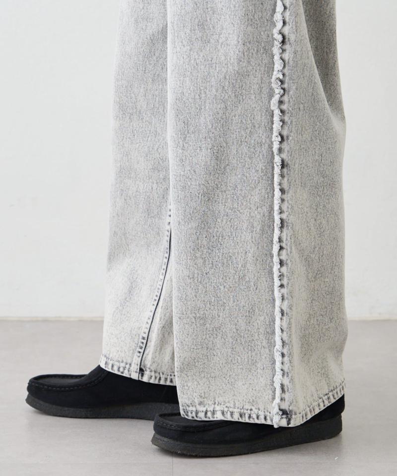 【SOUNDS GOOOOD】デニムフリンジワイドパンツ