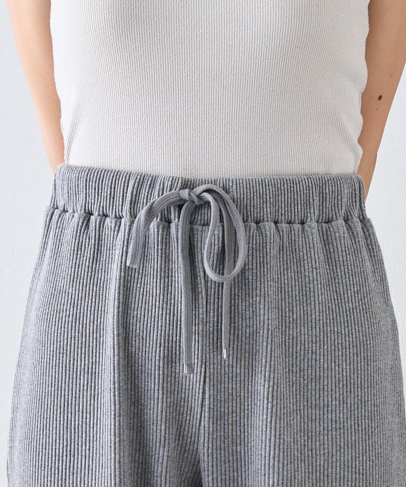 【マイナス3キロ見え/3サイズ展開】すっきりシルエットリブパンツ