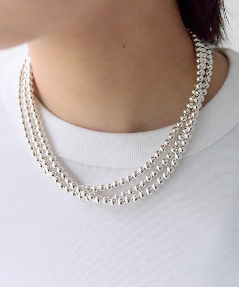 《追加/スターリングシルバー》ナバホパール5×125cmネックレス