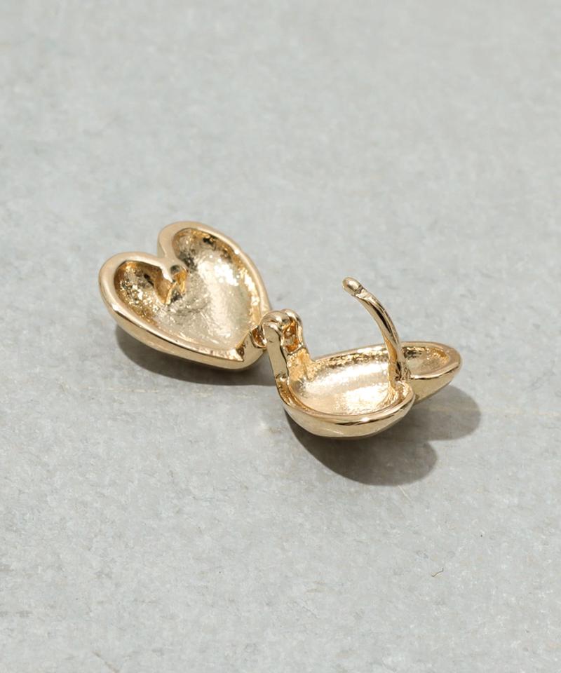 プックリハートワンタッチピアス