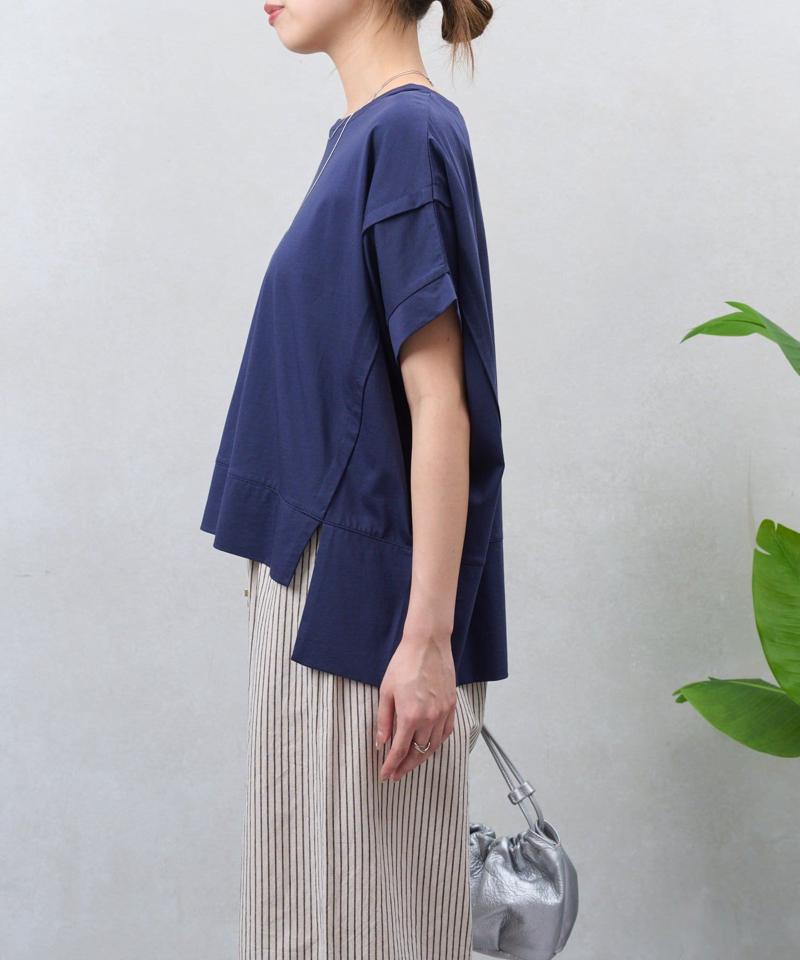 【累計7000枚突破】【サラサラ素材で涼しく着れる】ビッグ変形Tシャツ