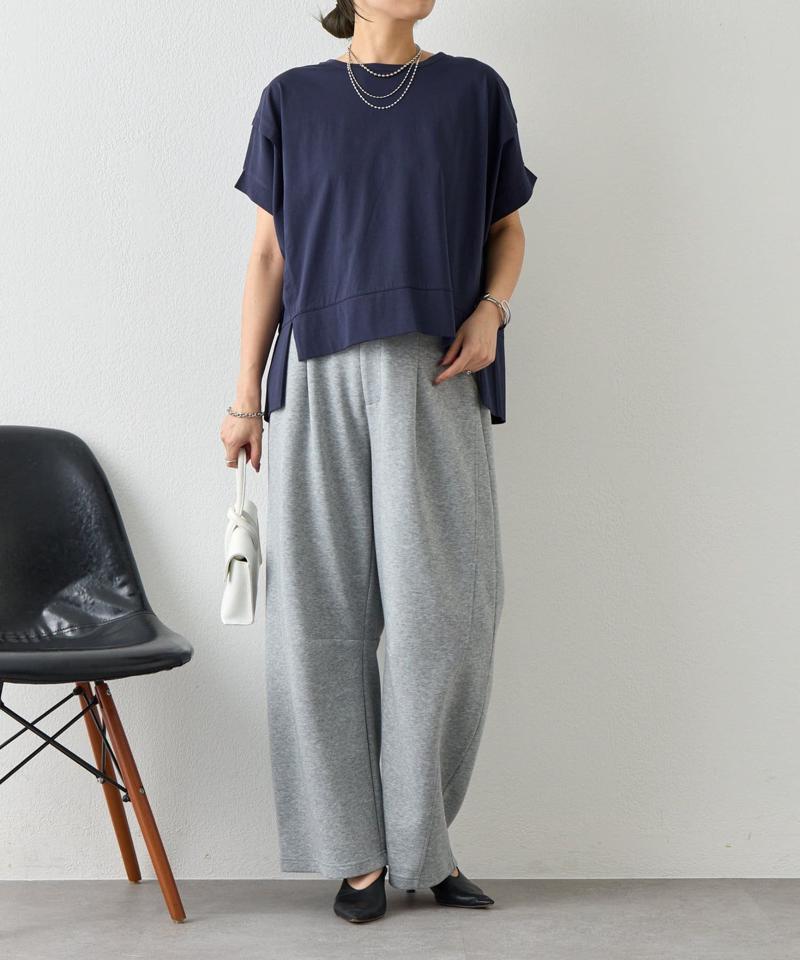 【累計7000枚突破】【サラサラ素材で涼しく着れる】ビッグ変形Tシャツ