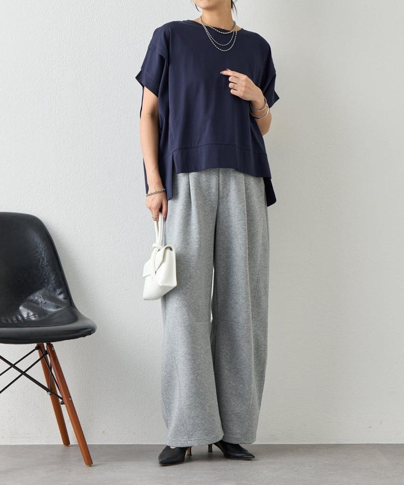 【累計7000枚突破】【サラサラ素材で涼しく着れる】ビッグ変形Tシャツ