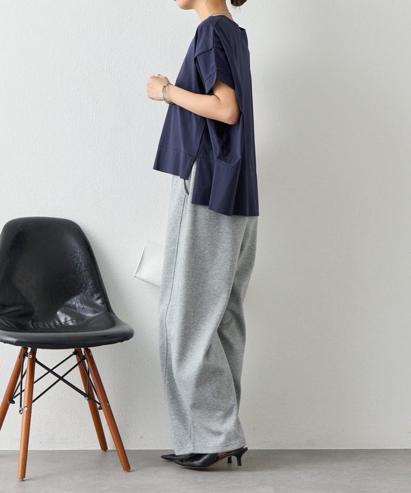 【累計7000枚突破】【サラサラ素材で涼しく着れる】ビッグ変形Tシャツ