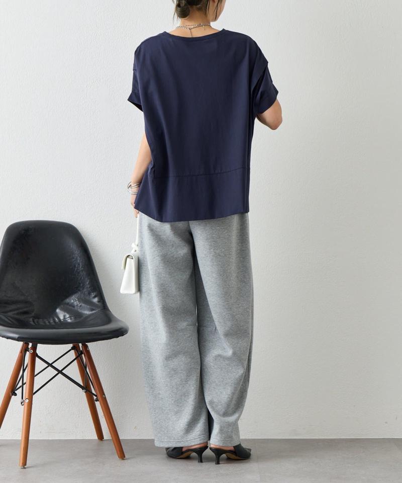 【累計7000枚突破】【サラサラ素材で涼しく着れる】ビッグ変形Tシャツ