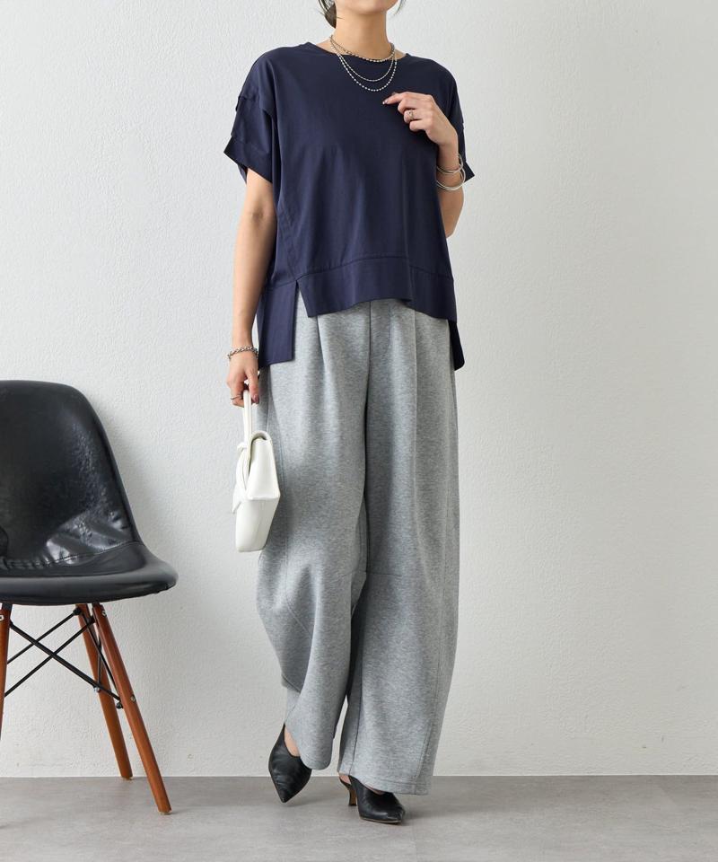 【累計7000枚突破】【サラサラ素材で涼しく着れる】ビッグ変形Tシャツ