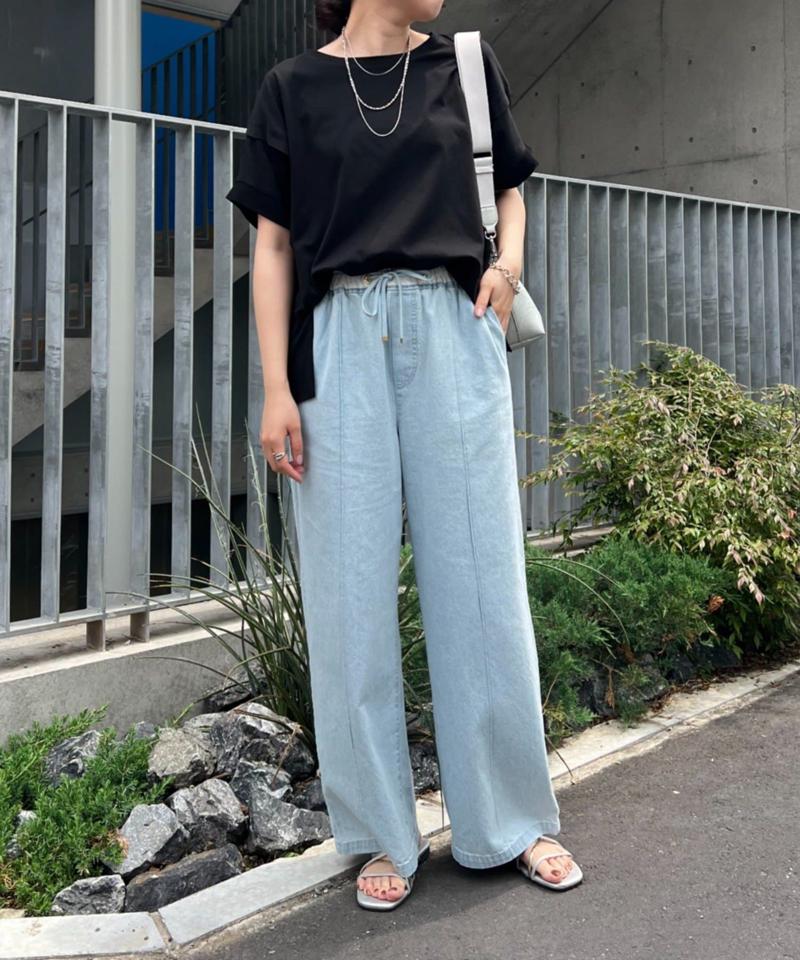 【累計7000枚突破】【サラサラ素材で涼しく着れる】ビッグ変形Tシャツ