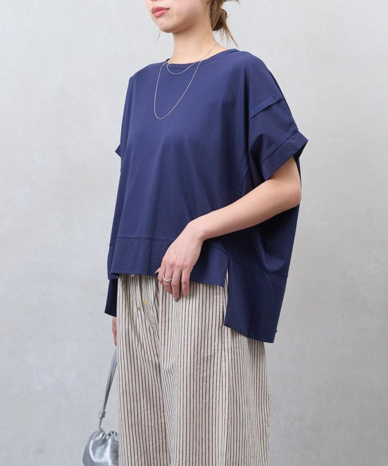 【累計7000枚突破】【サラサラ素材で涼しく着れる】ビッグ変形Tシャツ