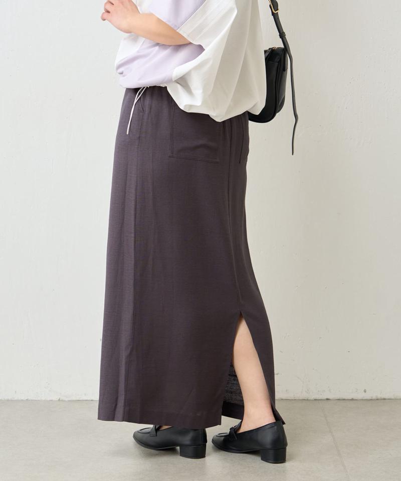 ウエストテープリネンスカート