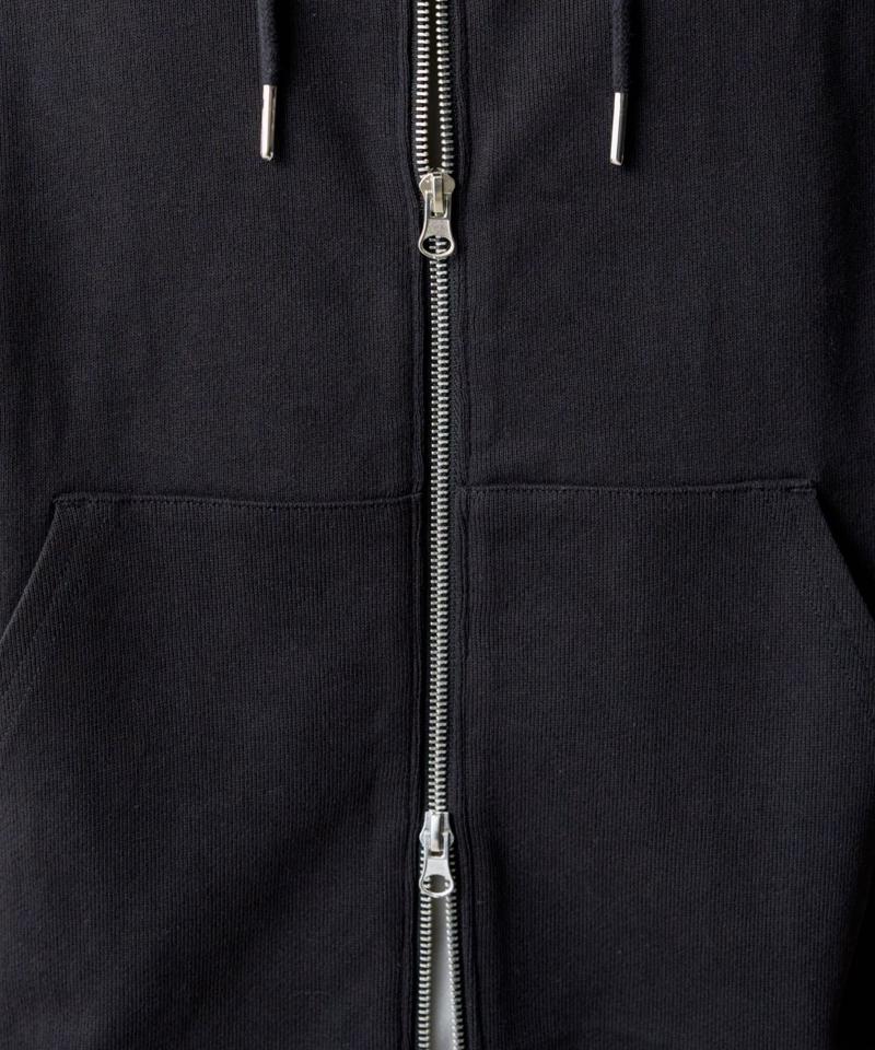 【UNISEX】フレンチテリースウェットダブルジップパーカー