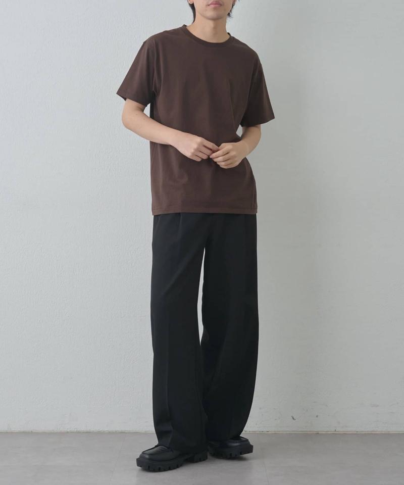 【動画あり/UNISEX/8色展開】ラウンドボディコットンTシャツ